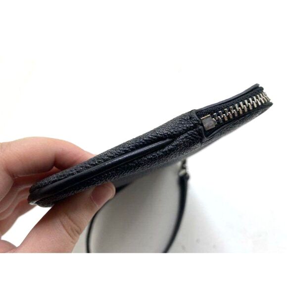 Michael Kors Black/gray Jet Set Travel Large Logo Wristlet Pouch Wallet - Picture 5 of 11